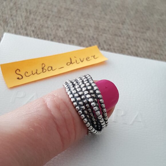 PANDORA Entangled Beauty Two Tone 925 Silver 14K Gold Ring with Diamonds Retired - Picture 13 of 16